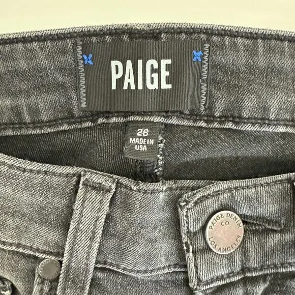 Paige Black Jeans Size 26 - Picture 2 of 6
